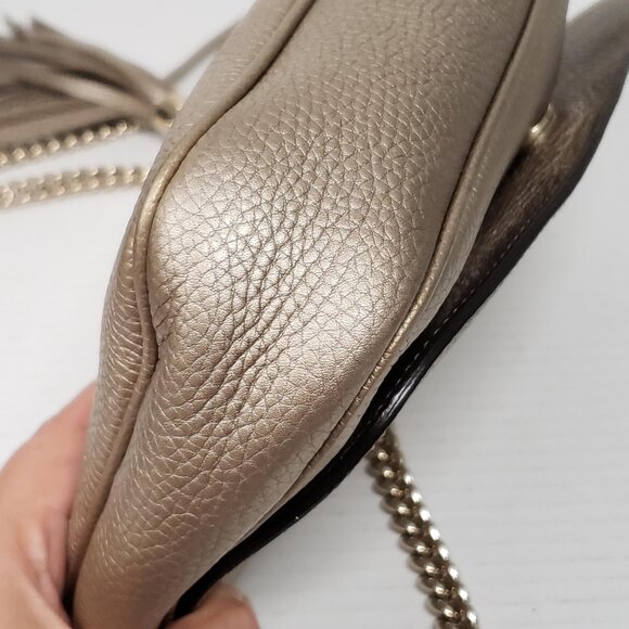 GUCCI Soho Leather Shoulder Bag 468-092625 - Picture 9 of 16